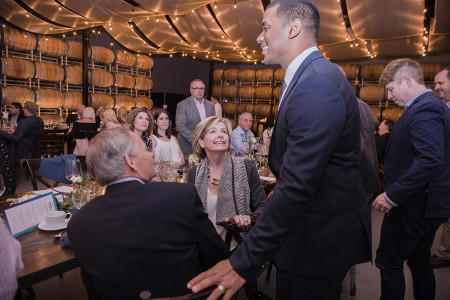 Alaska Airlines Russell Wilson Dinner held at Columbia Winery, Woodinville, WA