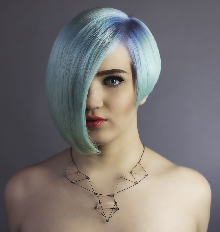 Josie's Blue H.air
Model: Josie F
Hair: Brenda Tift
Makeup: Dawn Dominick