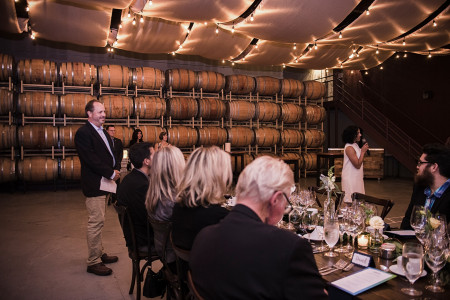 Alaska Airlines Russell Wilson Dinner held at Columbia Winery, Woodinville, WA