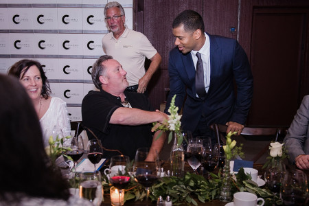 Alaska Airlines Russell Wilson Dinner held at Columbia Winery, Woodinville, WA