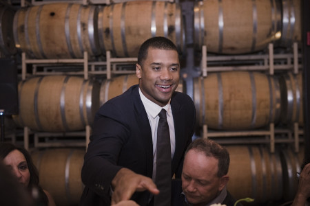 Alaska Airlines Russell Wilson Dinner held at Columbia Winery, Woodinville, WA